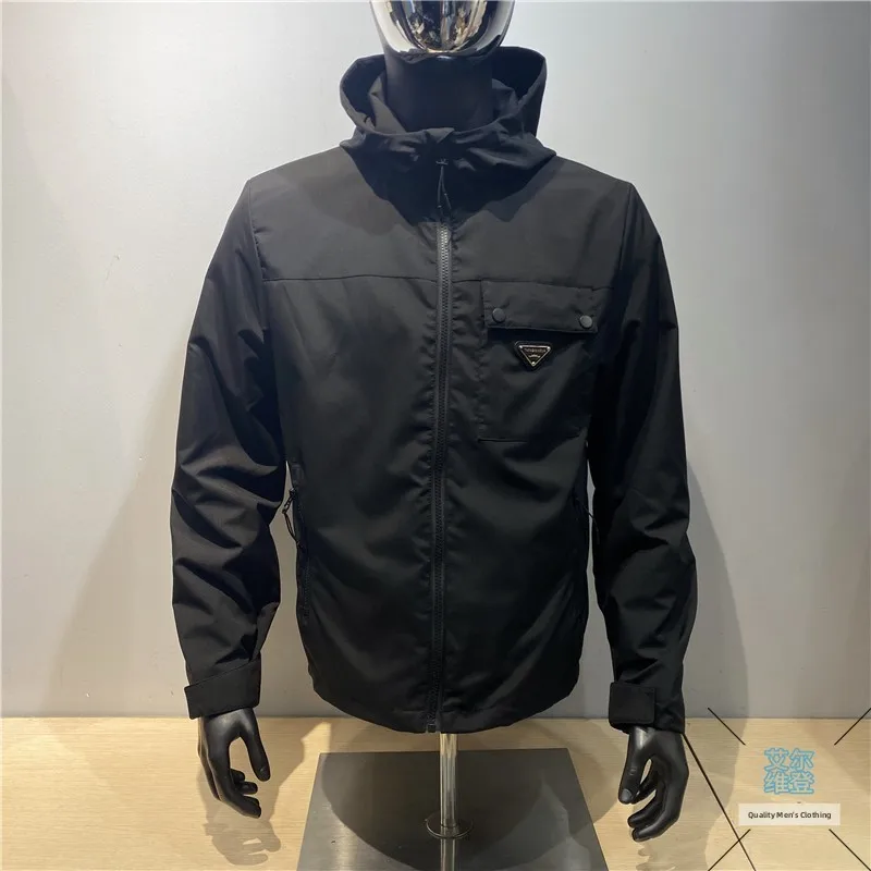 

Spor Men's Outdoor Jaet Classic e Logo Spring Leisure Breathable Windproof Zipper Closure Long Sve Ca...