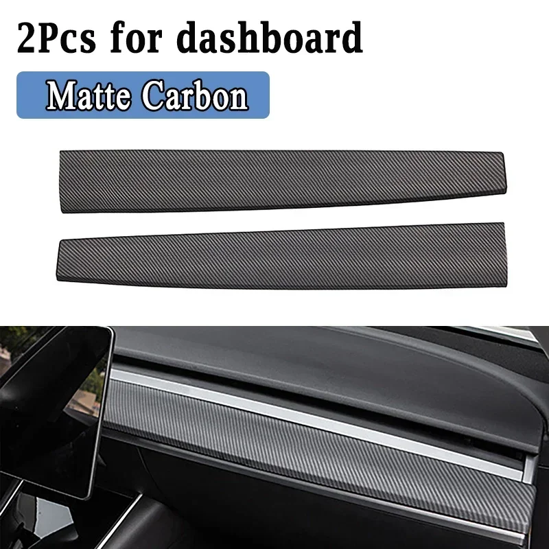 2Pcs Matte Carbon