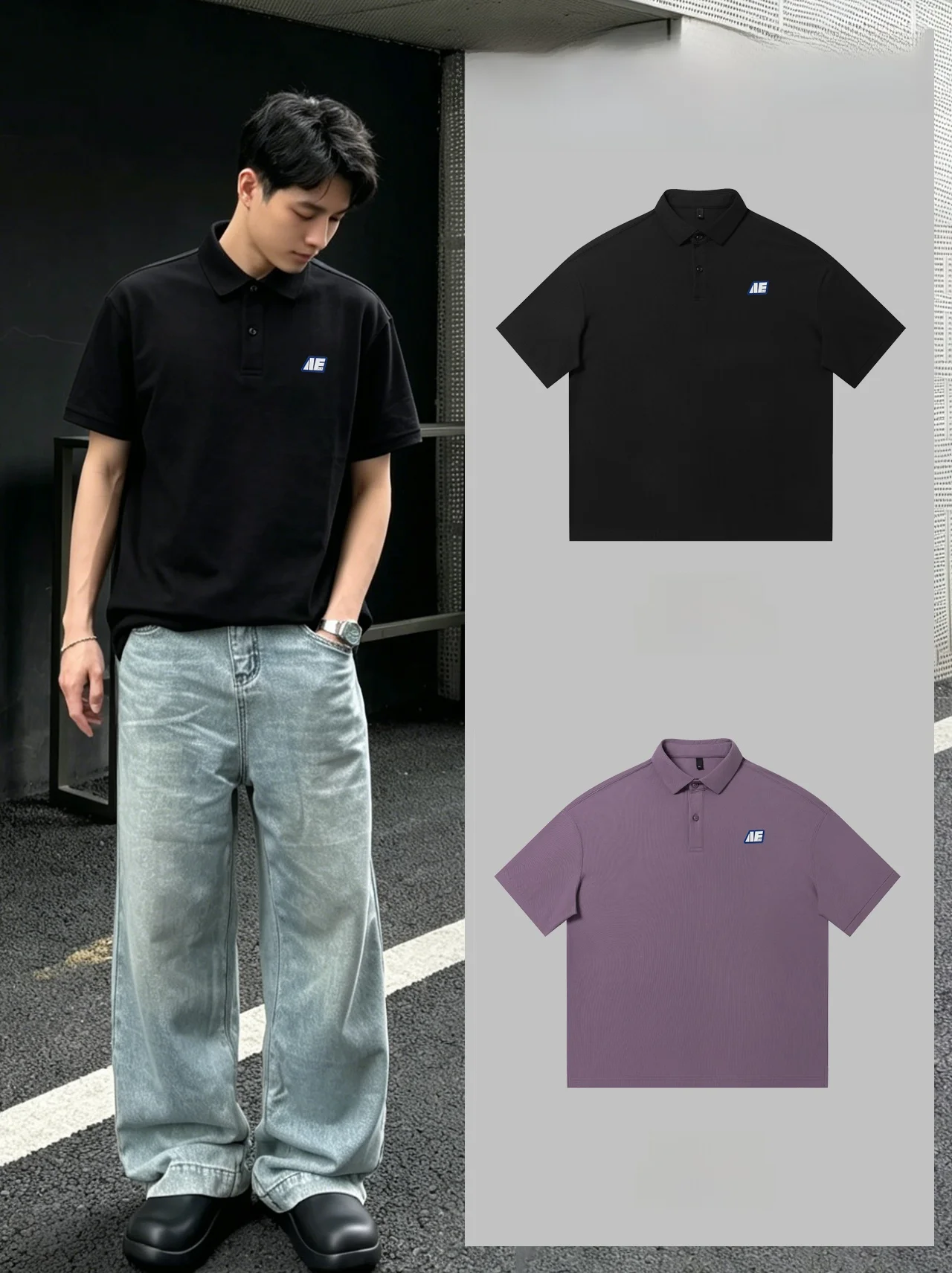

Модная футболка NANA Trendy Brand с коротким рукавом, повседневная, свободного кроя, с воротником, парная (для пар), хлопковая, мужская, летняя одежда
