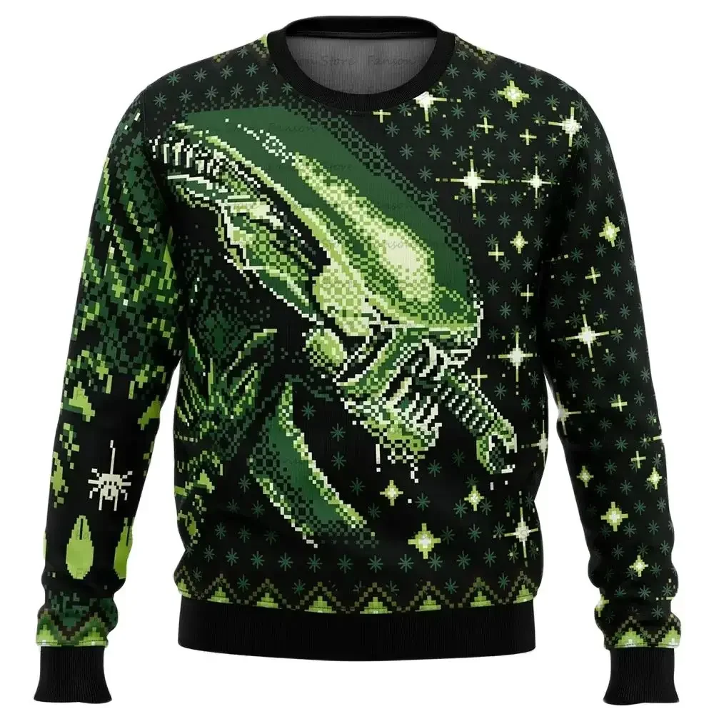 Xenomorph Alien Ugly Christmas Sweater Spring Autumn Women Men Pullover Tops New Fashion Couple Hoodie Sweatshirt