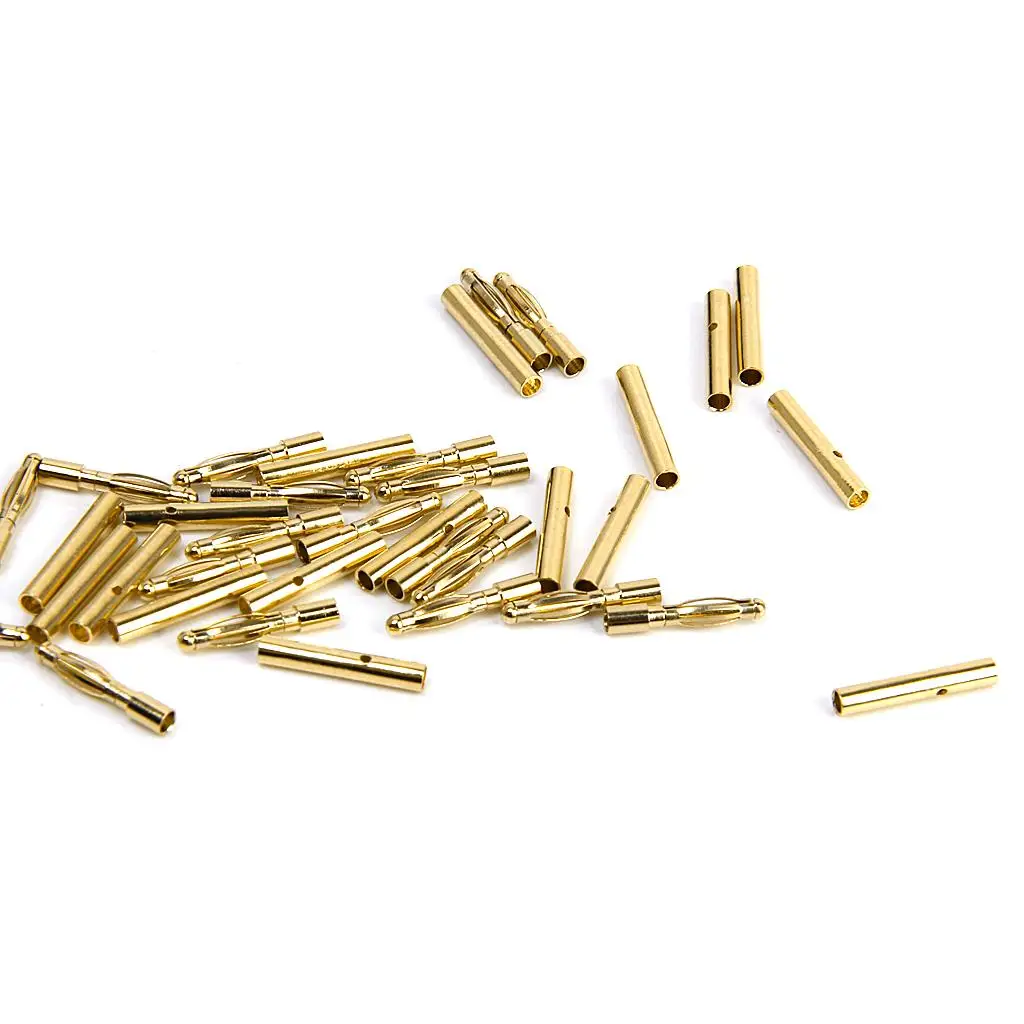 Juego de 40 Uds. Conector electrónico de Motor con conector Banana bajo macho hembra