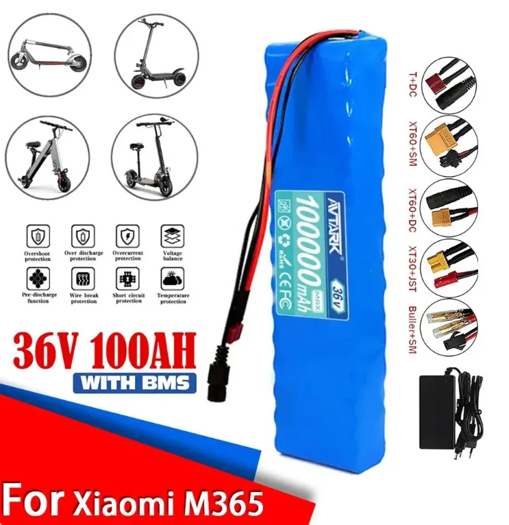 

Original Pack 18650 Lithium 10S3P 36V 100000mAh 36v Electric Scooter Battery M365 Electric Scooter 36v Scooter Battery