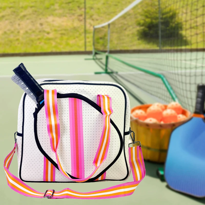 Women Neoprene Pickleball Bag Large Capacity Waterproof Portable Padel Tennis Bag Multi-functional Pickleball Racquet Handbags