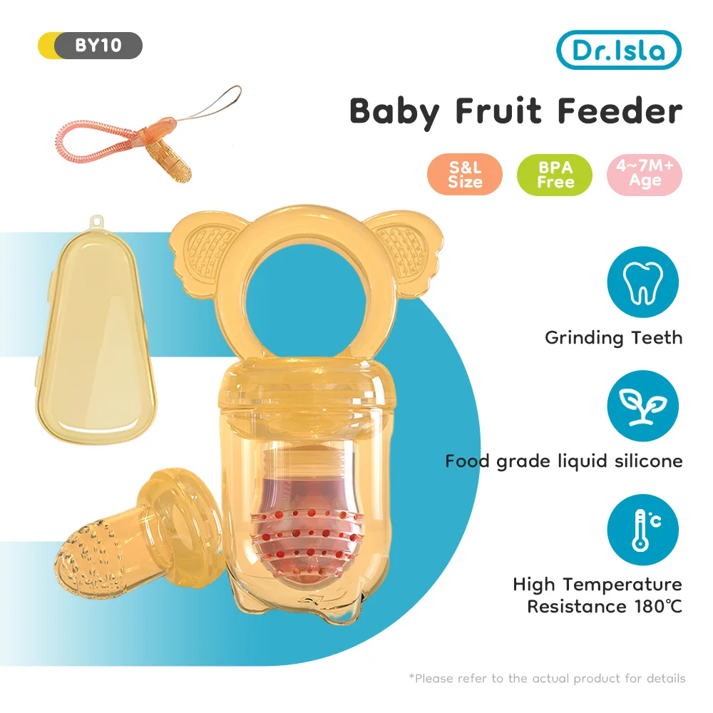 Dr.isla Baby Pacifiers Feeder Kids Fruit Feeder Nipples Feeding Safe Baby Supplies Nipple Teat Pacifier