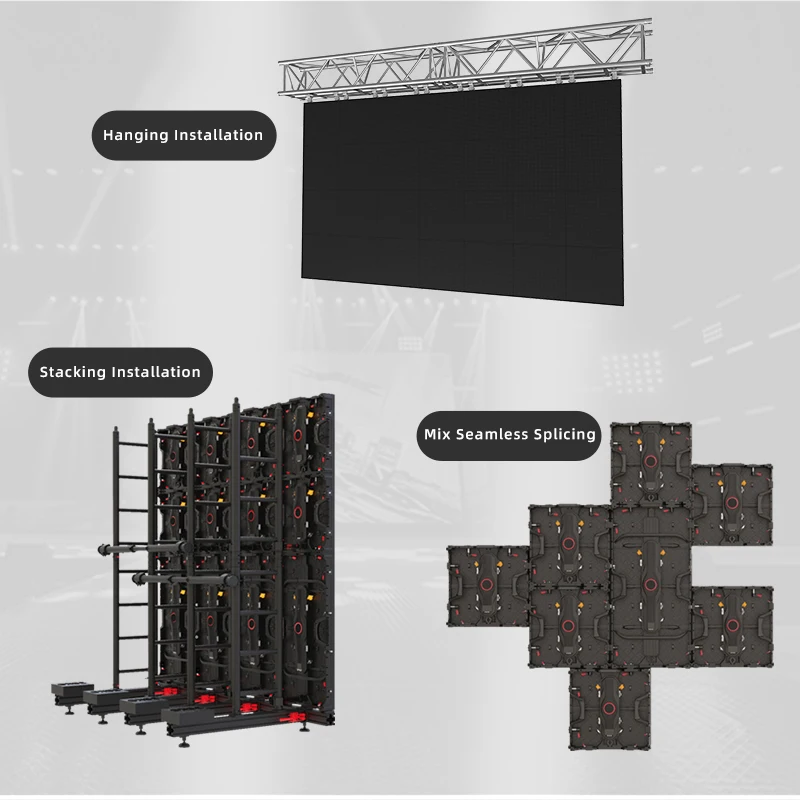Dinding Dioda Pemancar Cahaya Penuh Warna Definisi Tinggi