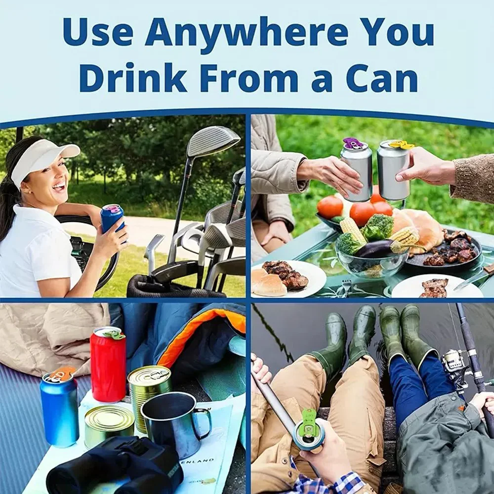 10 قطع/5 قطع/3 قطع/1 قطعة أداة فتح الزجاجات المحمولة سهلة الفتح لعلب المشروبات، مناسبة للمنزل والمطبخ والتخييم والسفر