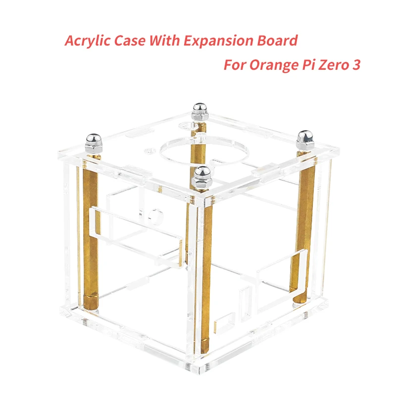 

Orange Pi Zero 3 Acrylic Case Transparent With Expansion Board Active Passive Cooler Optional Fan Heatsink For Orange Pi Zero 3
