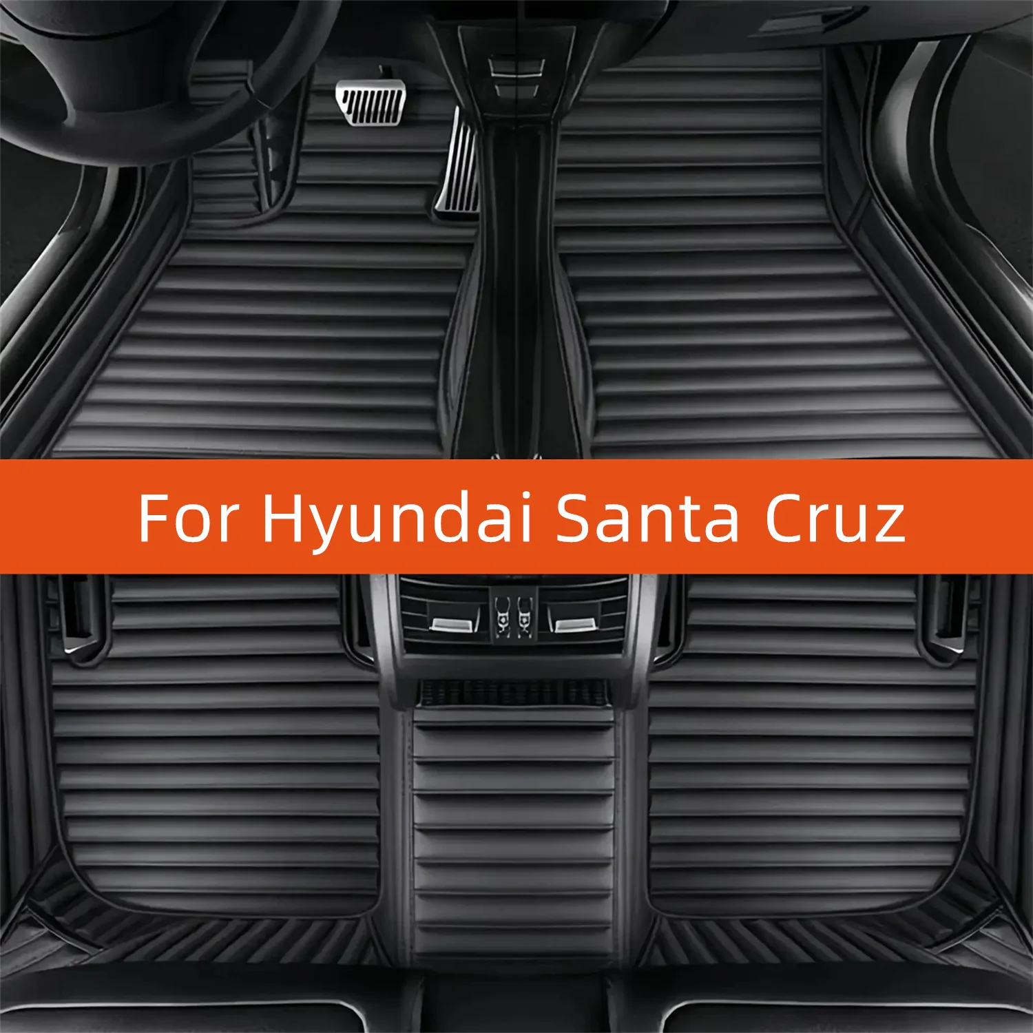 

Custom Leather Car Floor Mat For Hyundai Santa Cruz 2021 2022 2023 2024 2025 2026 2027 Car Mat Interior Accessories
