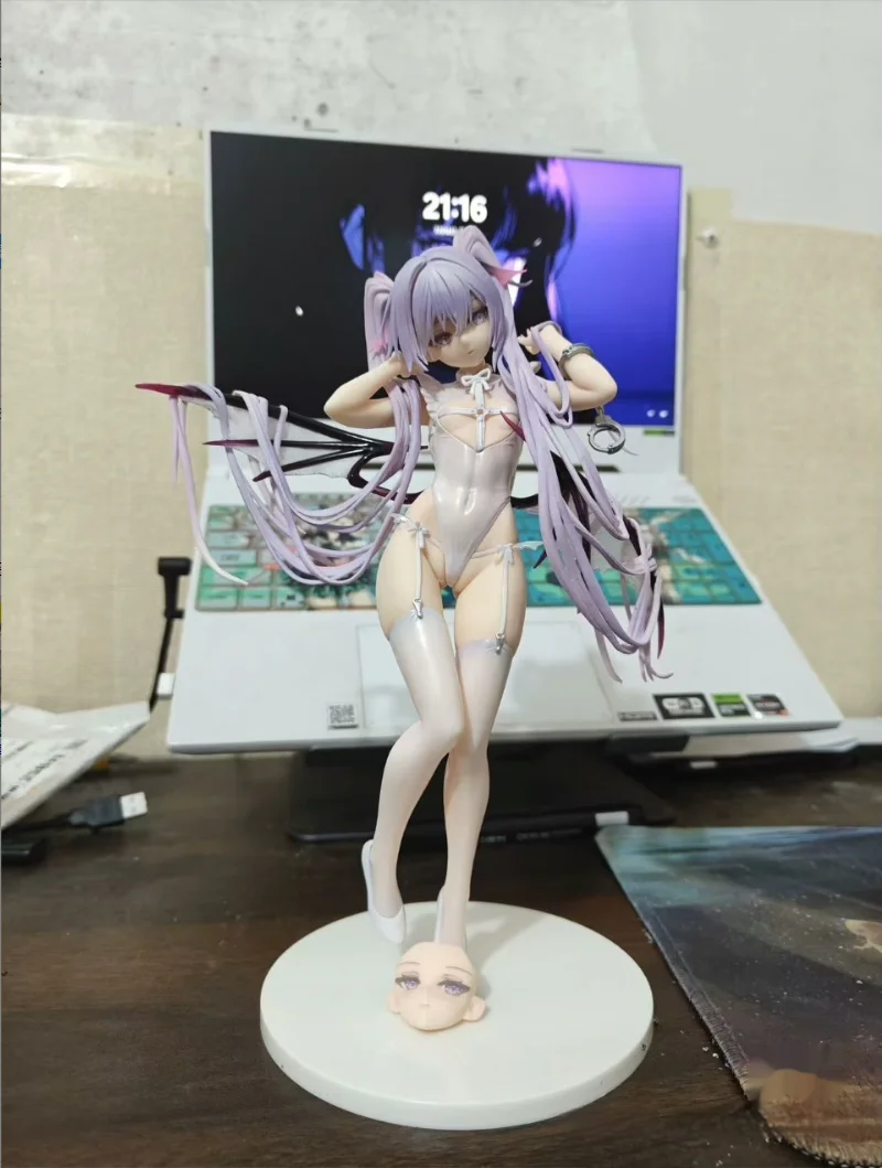 25cm AniGift Eve HAND CUFFS ver figura rurudo Anime Girl PVC figura de acción juguete chica rosa estatua juego colección modelo muñeca regalo