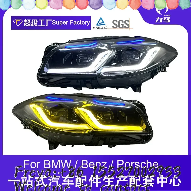 Applicable to upgrade G38 Thunder headlight 11-17 5 Series F10F18 modified headlight assembly