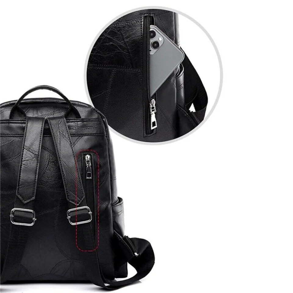 New Brand Vintage Women Ladies Soft Leather Casual Rucksack Shoulder Bag Backpack School Travel Bag