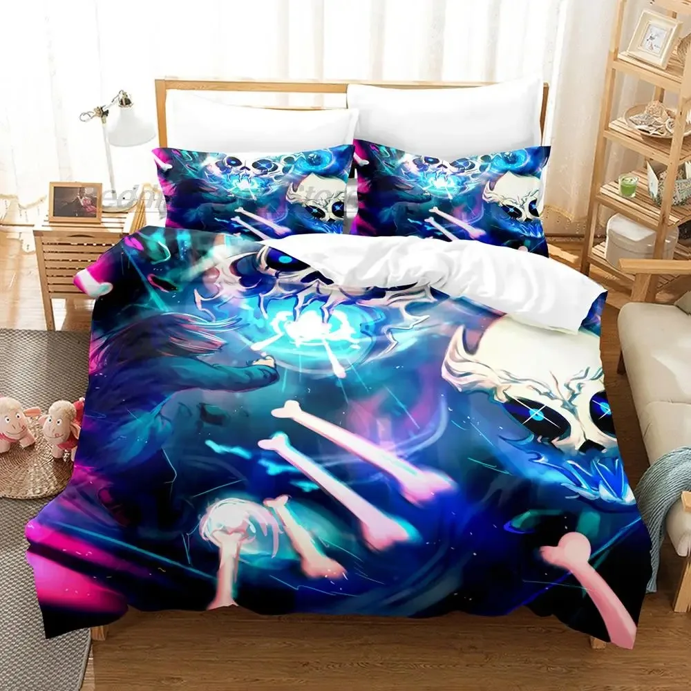 New Undertale Sans Bedding Set Single Twin Full Queen King Size Bed Set Aldult Kid Bedroom Duvetcover Sets Anime Bed Sheet Set