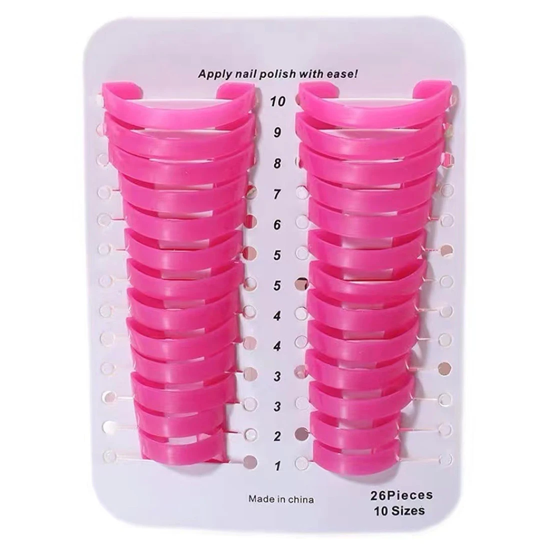 Auslaufsicherer Nagellack-Schutz für Finger, Nagellack-Schutz 26-teiliges Set Maniküre-Schablonen-Halter für Nagelkunst-Malerei