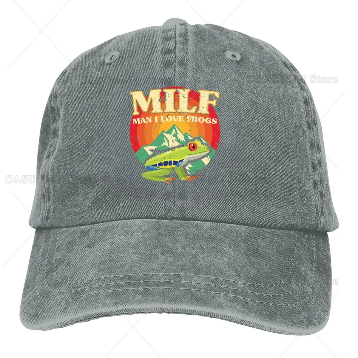 Mann ich liebe Frösche lustige Baseball mütze Männer Hüte Frauen Visier Schutz Snapback Milf Caps