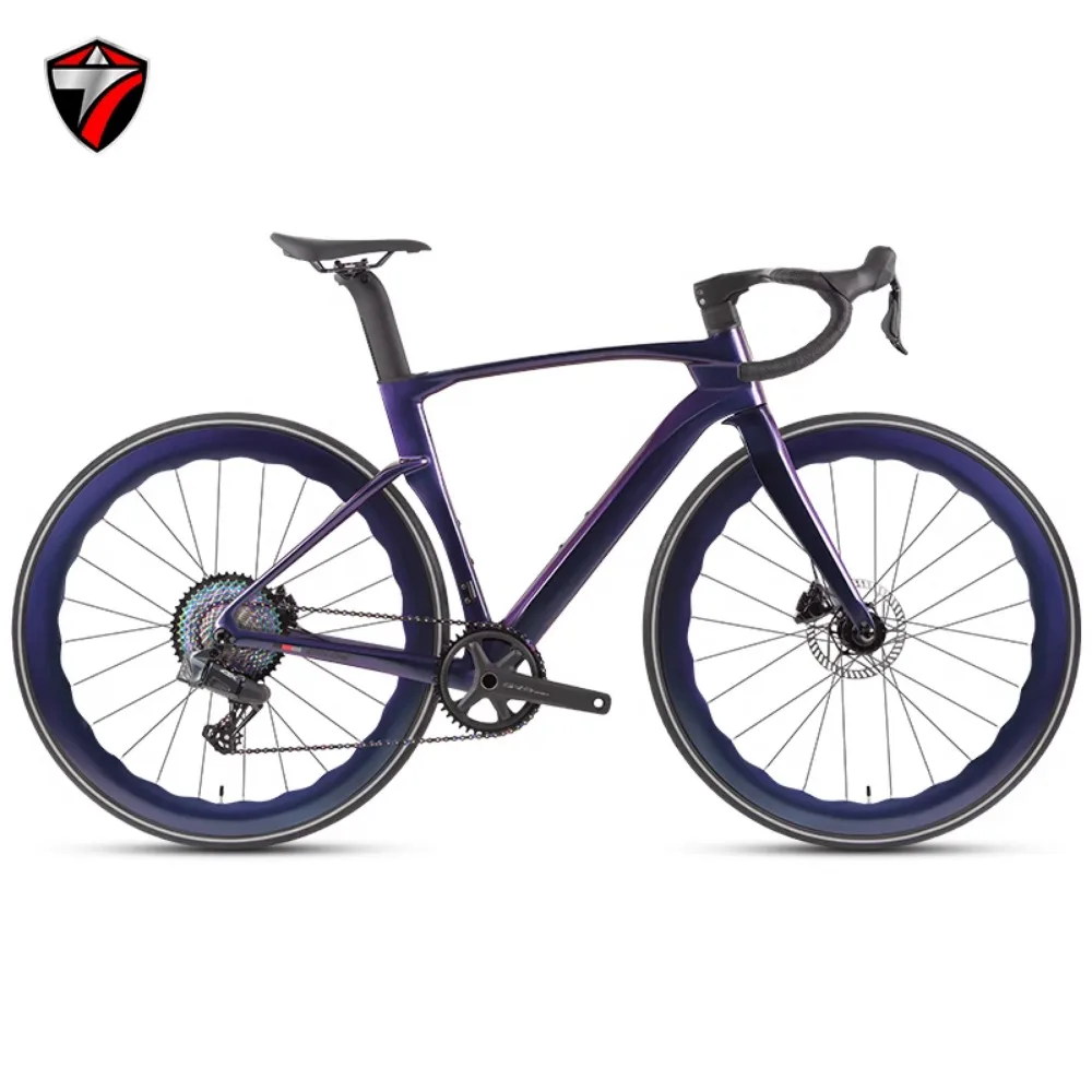 

TWITTER-CYCLONE SHIMAN 105/R7120-24S,Mechanical Shift,Racing T1000Carbon Fiber Road Bike,Hydraulic Disc Brakes bicycle велосипед