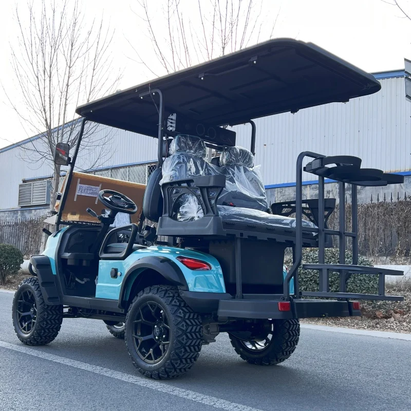 Golf Cart Sightseeing Car Electric Four-Wheel Export Golf Course Club 2/4/6/8 Seater Off-road Solar Power Electric Golf Cart