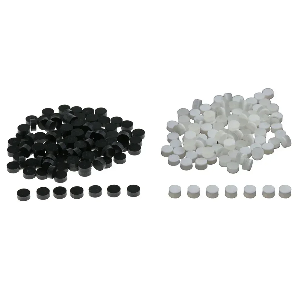 100 stks Inlay Dots 6mm Hoogwaardige Pack Van 100 Zwart Acryl Toets Toets Dots Inlay Markers Gitaar Accessoires