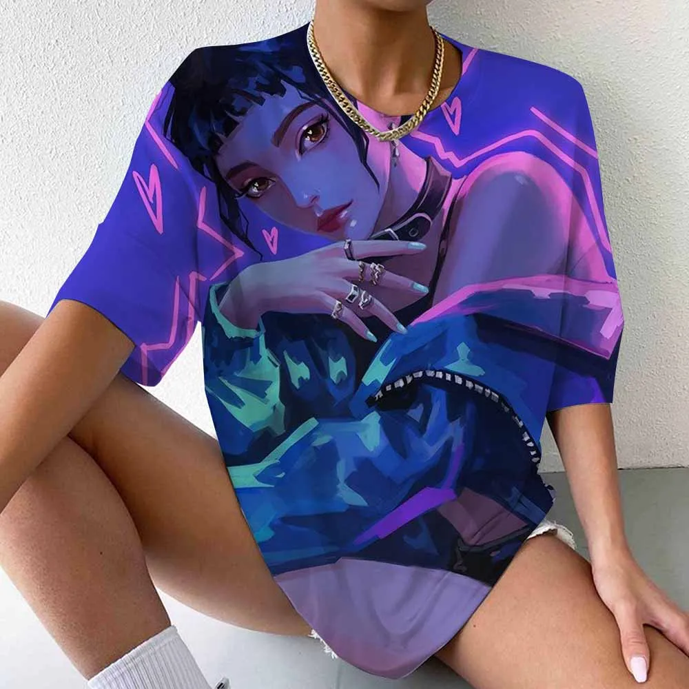2025 Kpop Demon Hunters T-shirts Mira Rumi Zoey Huntrix Fashion Women Girls Summer Tee Shirt Unisex Casual Short Sleeve Tops