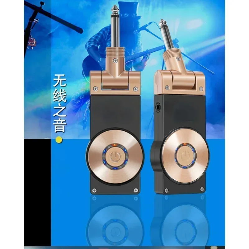 

New Electric Guitar Wireless Audio Transmitter Receiver Connected Wire Instrument Acoustic Guitar Bluetooth System WS-20