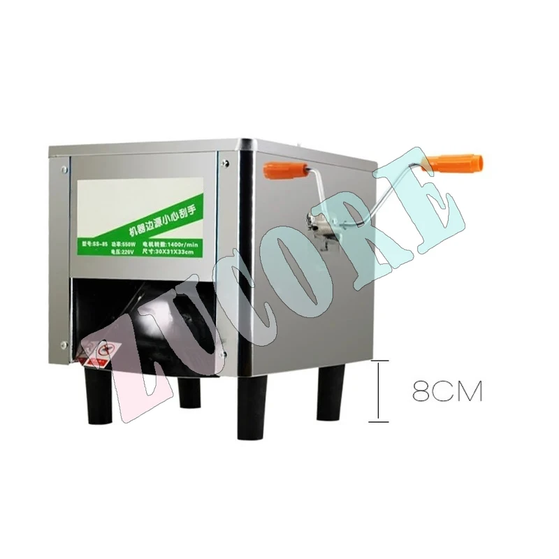 

Коммерческая электрическая мясорубка, полностью автоматическая машина для нарезки мяса, овощерезка, мясорубка из нержавеющей стали, 85 мм