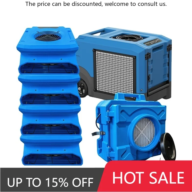 

One-Stop Solution For Water Damage Restoration Compressor Dehumidifier For Household Basement Warehouse Job Sites Flood Clean-up