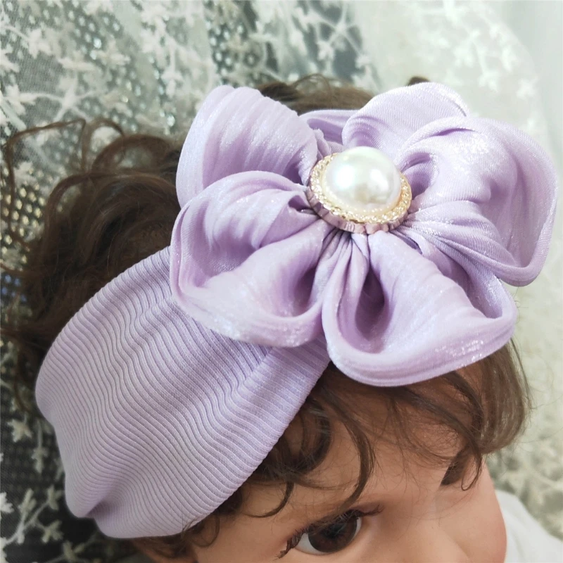 Kids Lace Headband & Socks Set Fashionable Accessories Cotton for Baby Girls