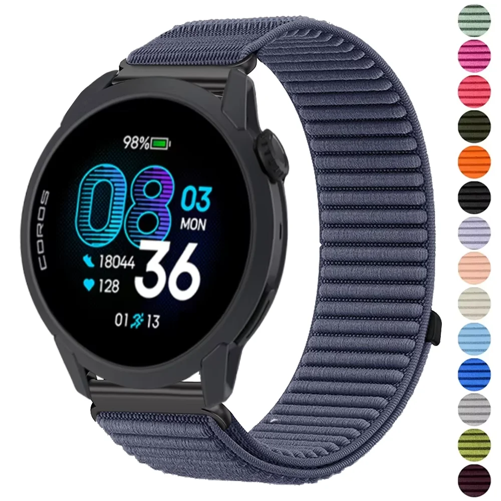 Correa de nailon para COROS PACE 4 3 2/APEX 4/APEX Pro, pulsera para COROS APEX 2 Pro, 46mm, 42mm, correa de reloj de 20mm y 22mm
