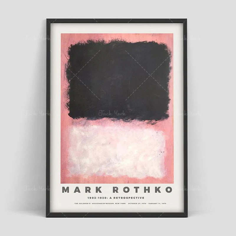 Mark Rothko Poster, Exhibition print for the Guggenheim Museum, Art exhibition, Museum art poster, Mark Rothko print, Rothko Ar