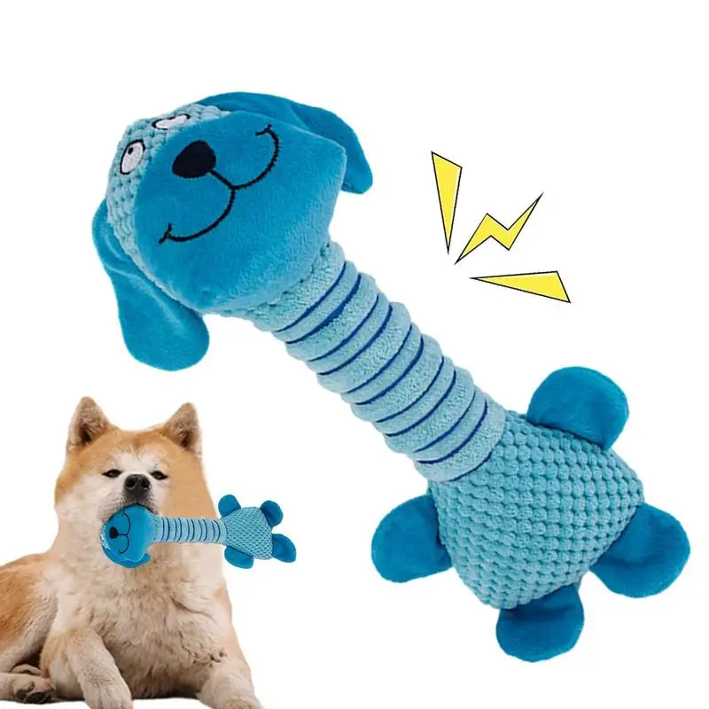 Squeaky Toys Long Neck Plush Tiger Pig Dog Dog Teething Toys Indestructible Dog Chew Toys For Aggressive Chewers Pet Supplies