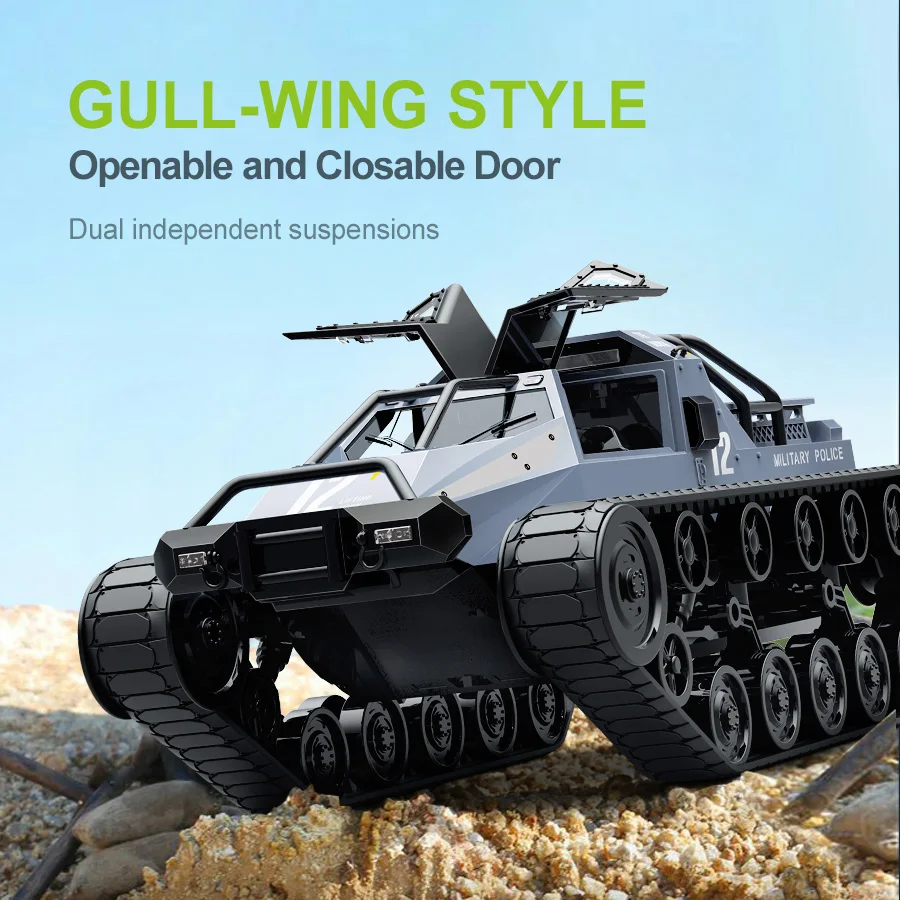2.4G RC Ripsaw Tank مركبة مجنزرة JJRC C8812 C8812Max كامل النسبي التحكم عن بعد سيارة خزان ألعاب السيارة هدية-FoamBox