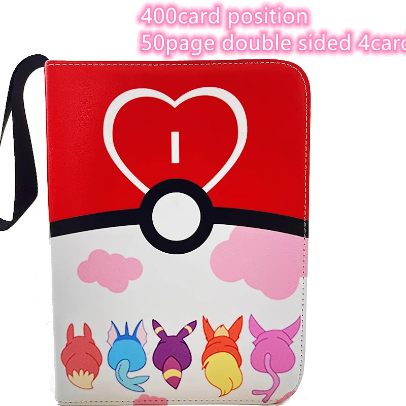 400PCS Charizard Bulbasaur Mewtwo Squirtle Card Album Binder Photocard Toys Collection Folder Letters Cards\' Hobby