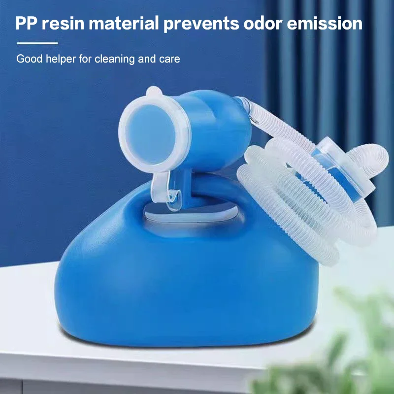 إمدادات المرحاض للخارجية 2000 مللي البلاستيك الذكور المسنين السرير قعادة زجاجة تبول جامع مع أنبوب 160 سنتيمتر المحمولة زجاجة بول التبول