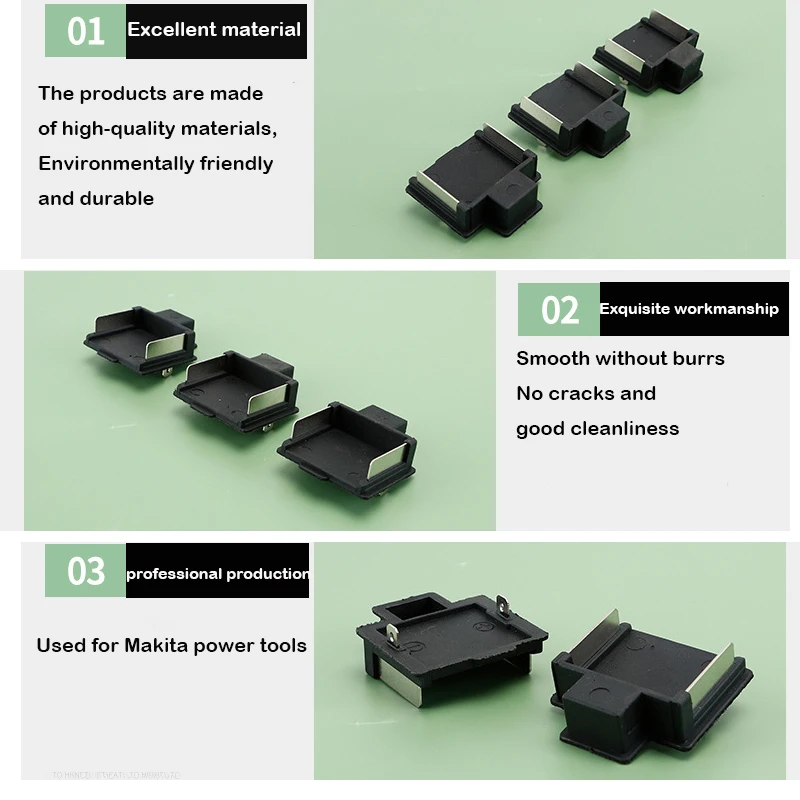 Battery Connector Terminal Block For Makita Battery Charger Adapter Converter Electric Power Lithium Battery Spanner Switch Pins