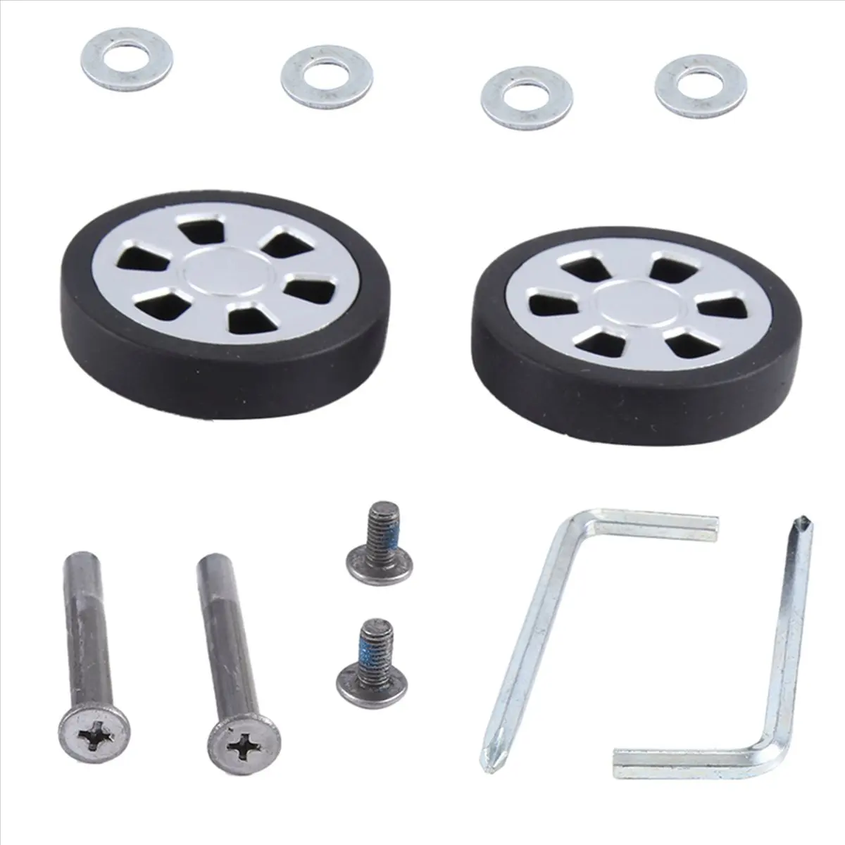 55x13 مللي متر مجموعة من 2 عجلات استبدال حقيبة الأمتعة عجلة ، حقيبة الأمتعة بو عجلات دوارة محامل إصلاح KitA-A51M #4