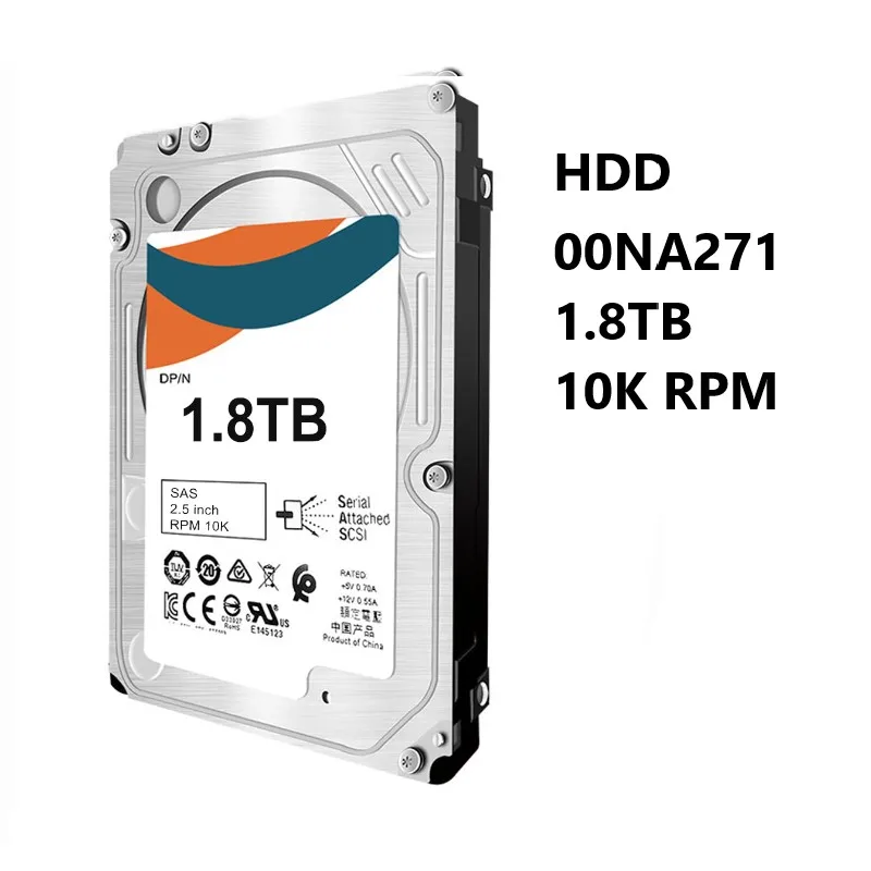 

NEW Hard Drive 00NA271 00NA271 00NA272 00NA275 2.5in 1.8TB 10K RPM SAS 12GBPS Internal HDD G3HS 512e HDD for I-B-M/LEN-OVO