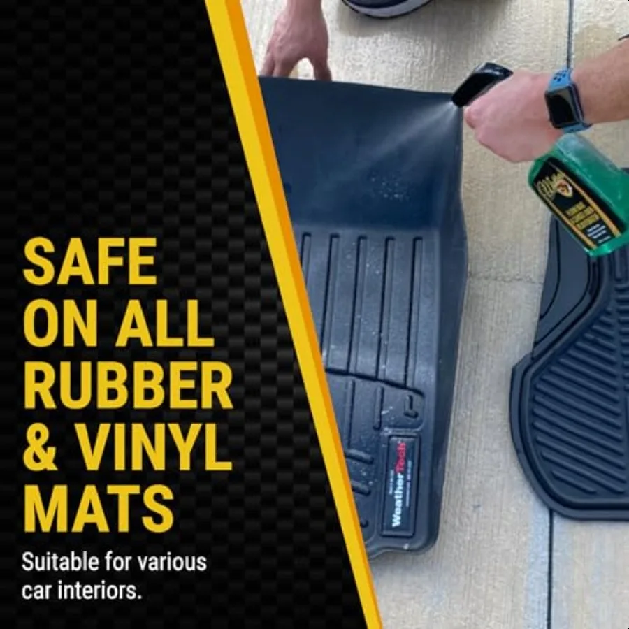 Floor Mat and Cargo Liner Rejuvenator 2in1 Rubber Rejuvenator and Car Floor Mat Cleaner for Auto Detailing WaterBased Formula 2