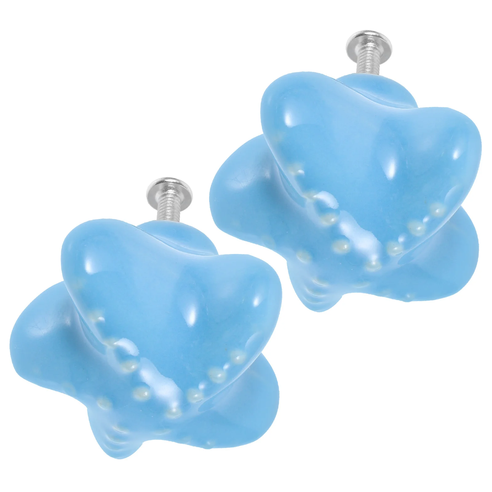 

2Pcs Cartoon Ceramic Cabinet Handles Decorative Drawer Pulls for Kids Room Wardrobe Cupboard Kitchen Furniture Doors