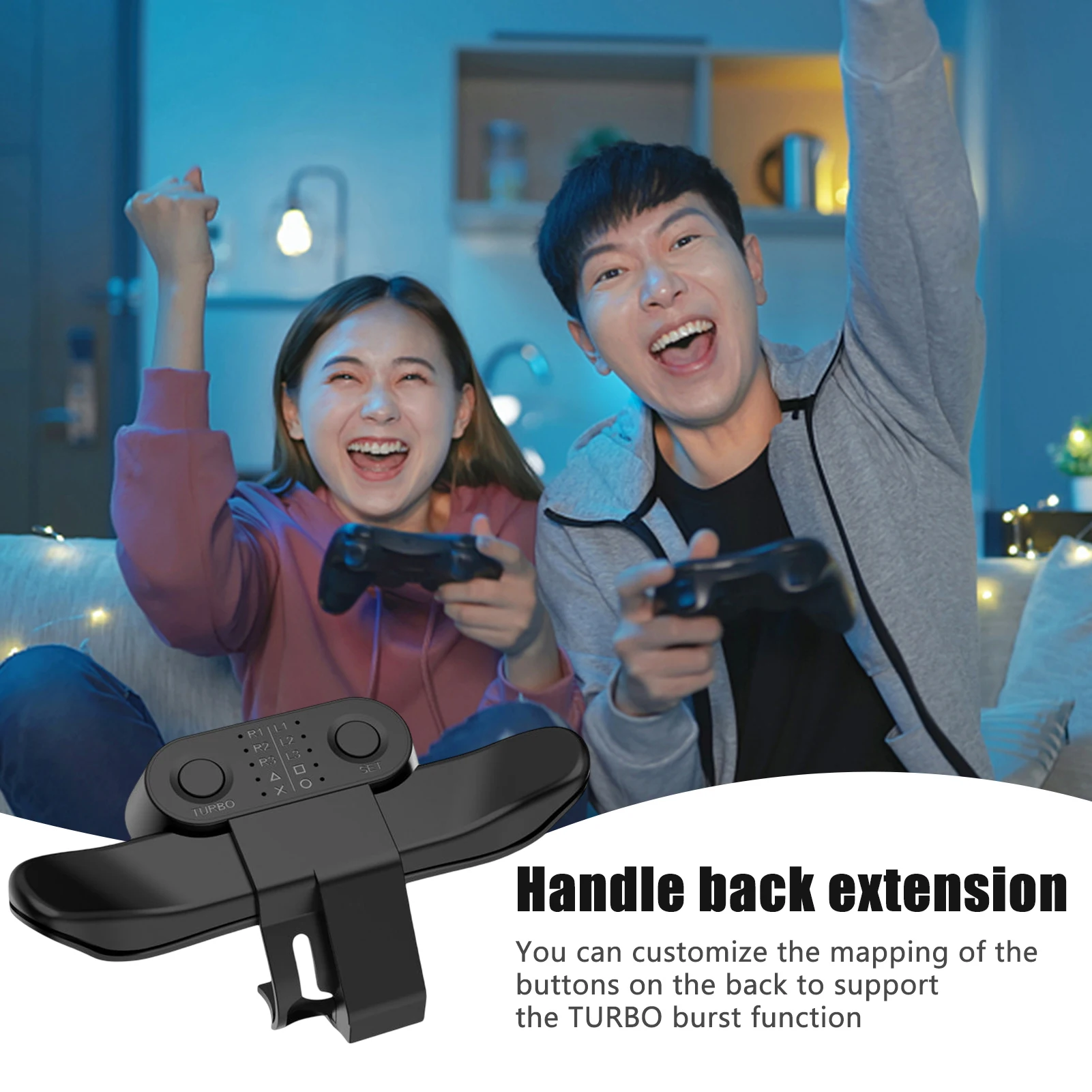 For PS4 Controller Back Button Attachment Compact and Lightweight Design Ideal Gift for Children and Adults