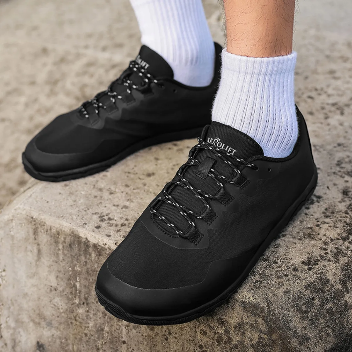 

Men's Wide Toe Box Barefoot Casual Shoes, Zero Drop Sole Breathable Mesh Sneakers, Cross-Border Hot Big Size Walking Shoes