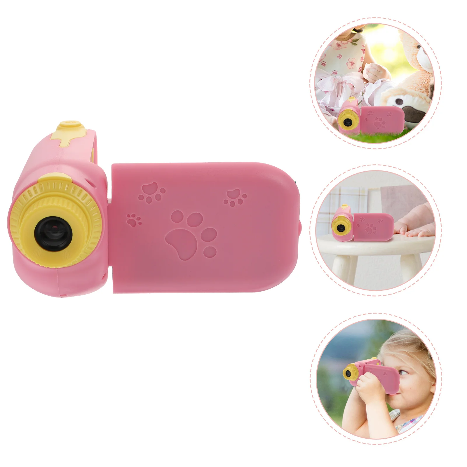 1Set Children Digital Camera Cartoon Mini High Definition Kids Photo Recorder Anti-Drop Kids Photography Gift Cartoon Camera Toy