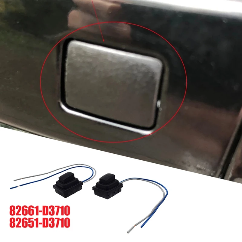 AU04 -Front Door Smart Handle Button 82661-D3710 82651-D3710 For Hyundai Tucson 2016-2020 Outside Puller Small Switch