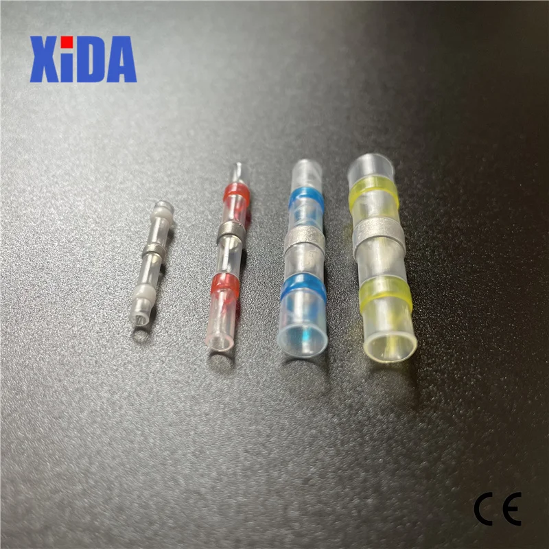 10/50PCS Car Wires Connector Thermal Shrinkage Electrical Solder Extrusion Terminals Block Cable Termination Wireway Clamping