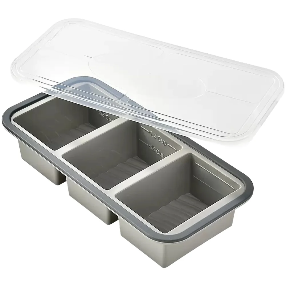 Silicone Food Container BPA for Cold Storage Microwave Defrosting and Reheating 29.5x14.5x6cm Easy to Clean Design