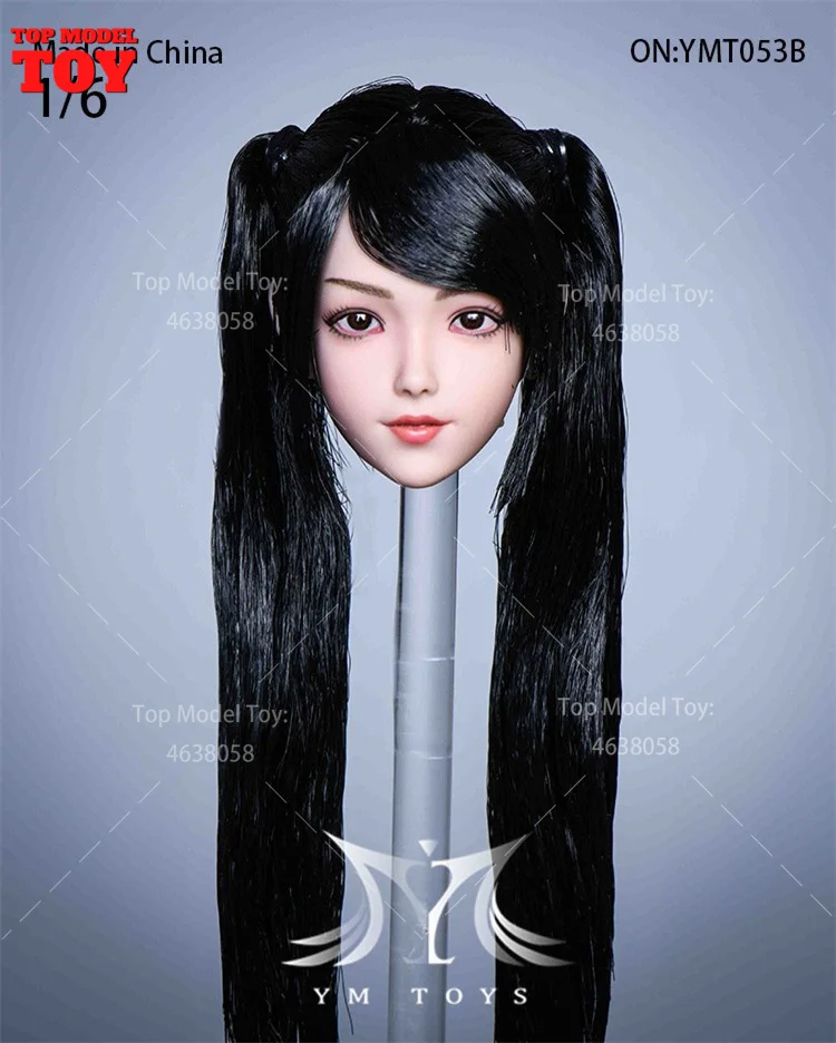 YMTOYS YMT053 Scala 1/6 Bella Loli Testa Sculpt Trapianto di Capelli Testa Intagliare Misura 12 ''Soldato Femminile Action Figure Corpo Bambole