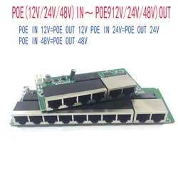 POE12V/24V/48V Poe OUT12V/24V/48V Poe Switch 100 Mbps poe Poort; 100 Mbps Up Link Poort; Poe Aangedreven Schakelaar Nvr