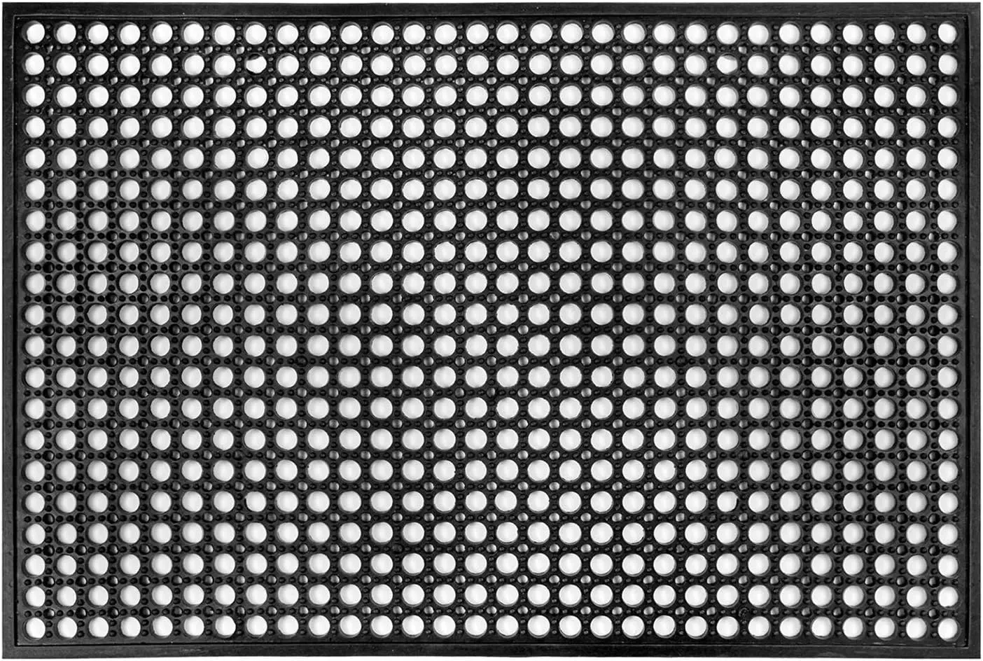 

Rubber Door Mat 36 x 24 Inches, Durable Restaurant Kitchen Non-Slip Bar Drainage Utility Floor Mat, Ideal Entry Way Door