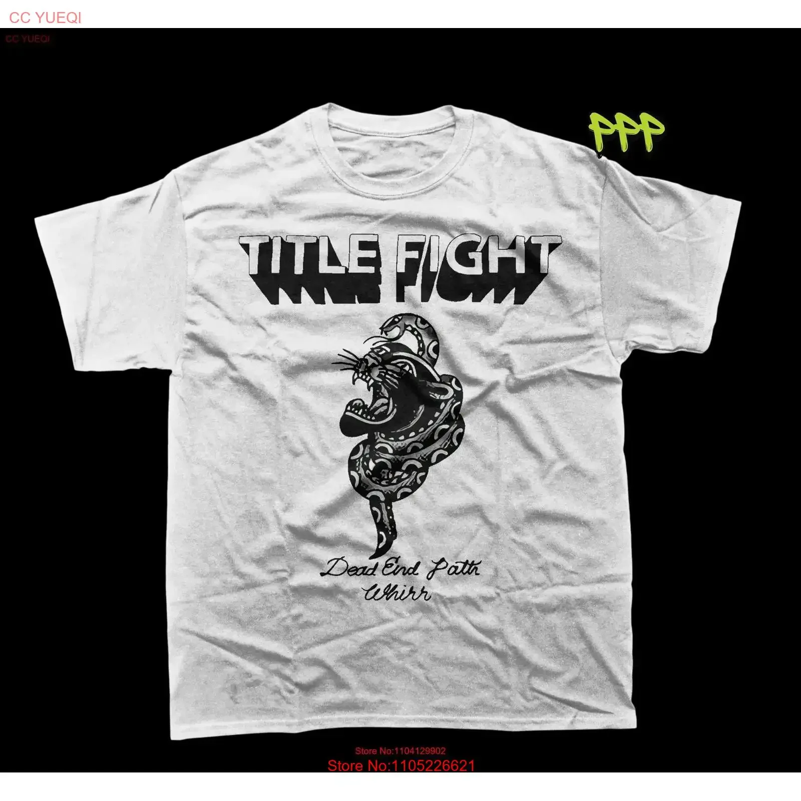 Title Fight T shirt vintage Washed Soft Slightly designer clothes fashion Versatile Stretched homme Casual Unisex Breathable