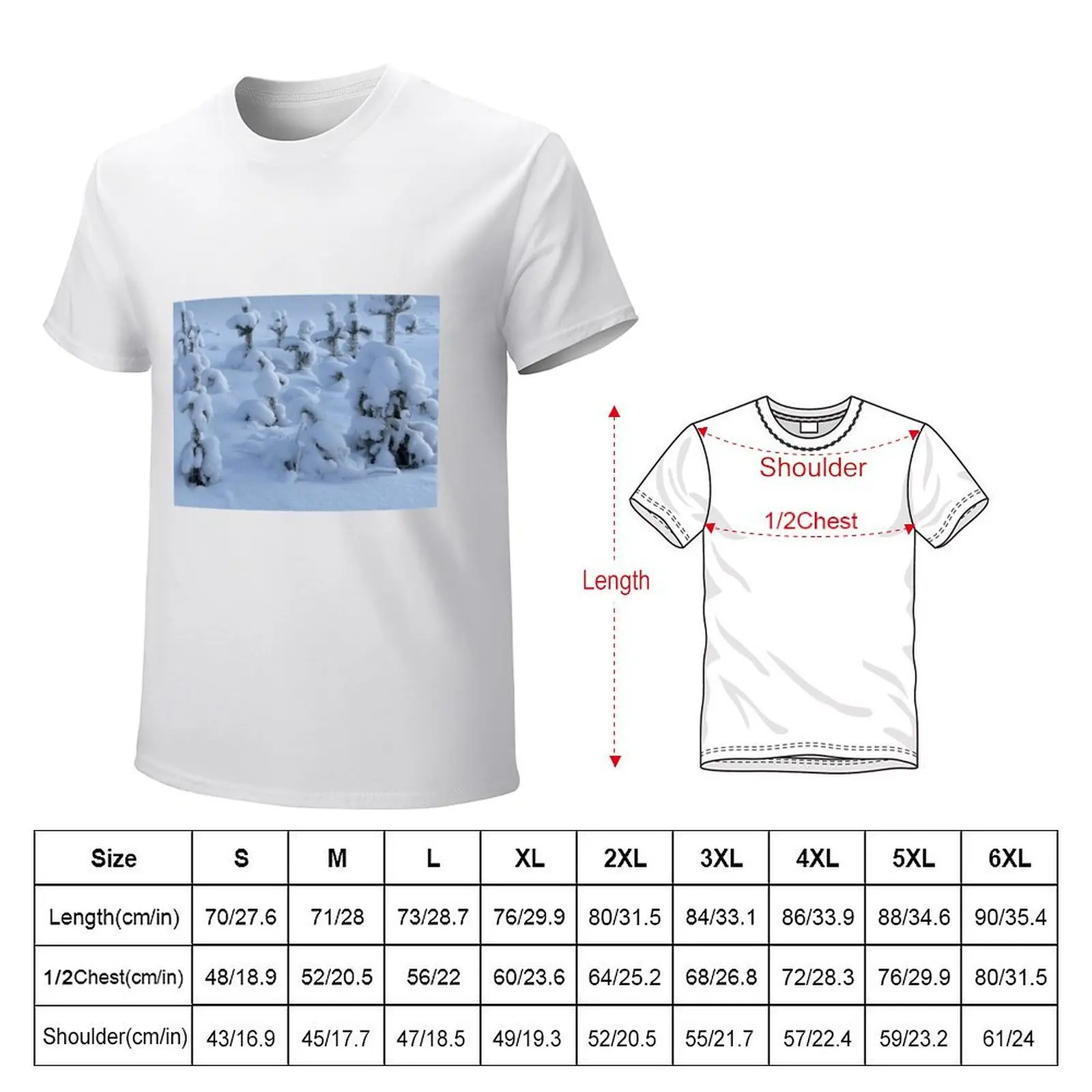 Beautiful Winter Landscape of Sweden T-shirt boys whites plus sizes workout shirts for men