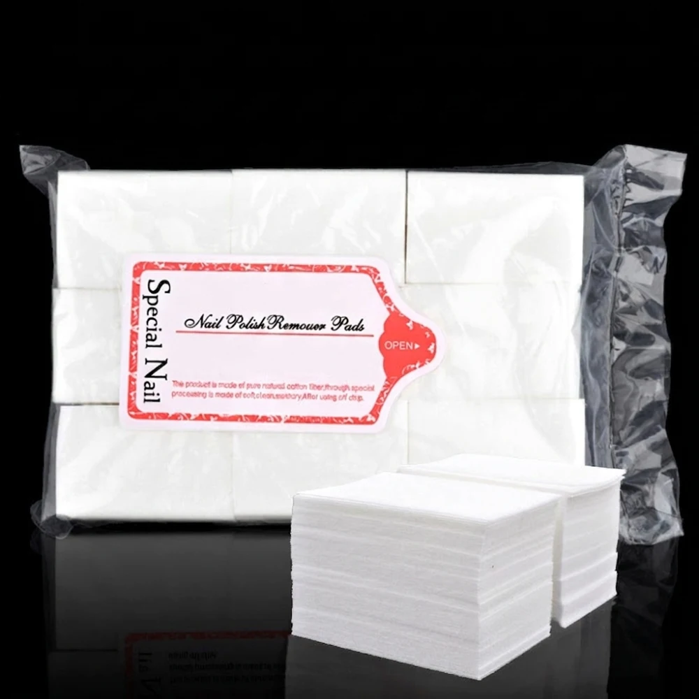 Professional Lint Free Nail Art Wipes Manicure Cotton Pads For Gel Remover Cleaning Tools Beauty Supplies Polish Removal