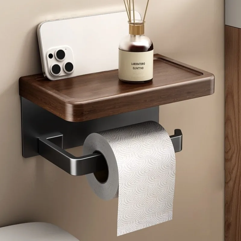 Home Toilet Paper Holder Household Stable Wall Mounted Moisture-proof Hotel Tissue Holder Storage Rack Bathroom Accessories